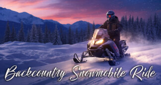 Backcountry Snowmobile Ride