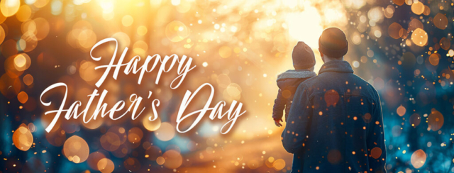 Happy Father's Day Banner - Looking Forward
